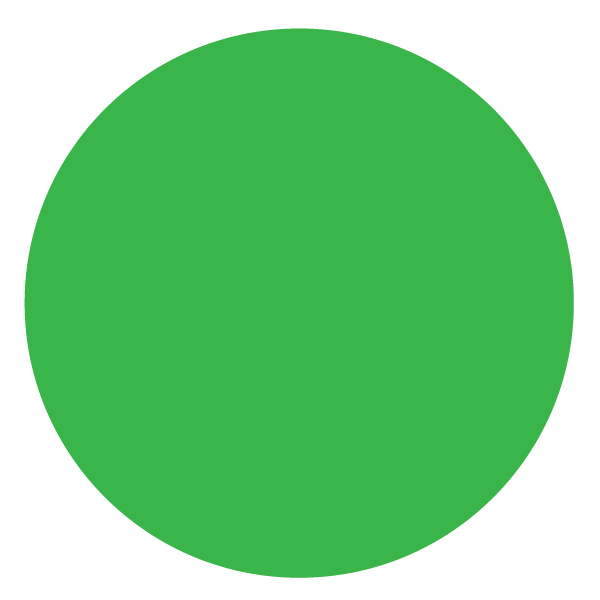 A green circle icon